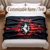 FC Twente Printed Flannel Blanket Custom Name Text Soft Warm Throw For Bedroom Holiday Gift