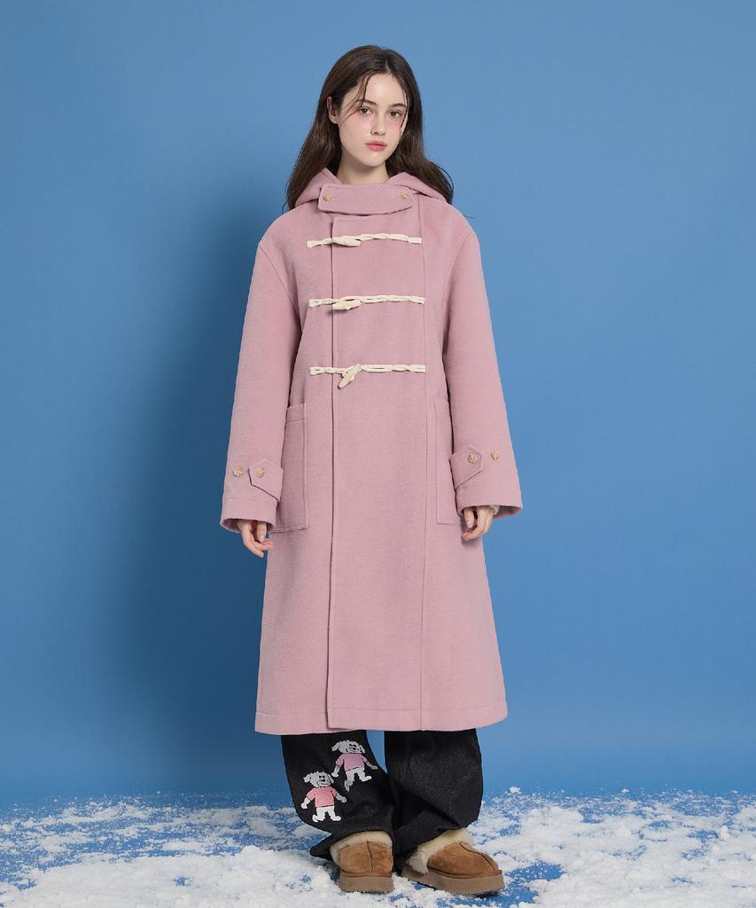 Waikei Oversized Duffle Long Coat Sky Blue