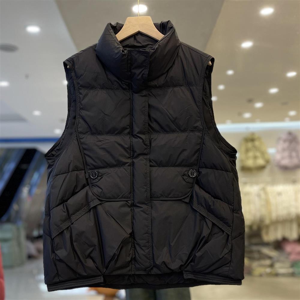 Autumn Winter Short Padded Vest Loose Korean Style Sleeveless Jacket for Petite Women Outwear