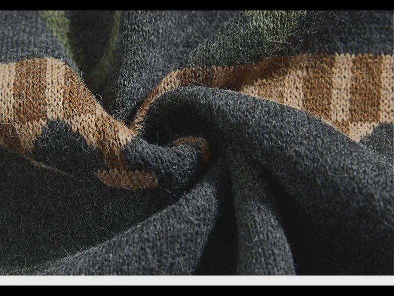 Herren Retro Japanischer V-Ausschnitt Kontrast Strick Cardigan - Frühling/Herbst Casual Loose Jacke Trend