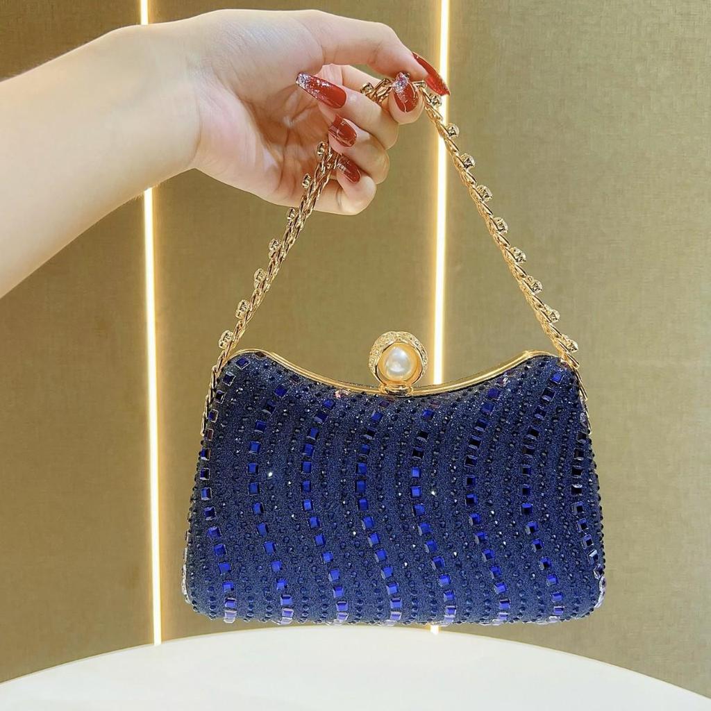 Elegant Retro Rhinestone Evening Crossbody Handbag