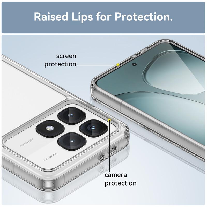 For Xiaomi Redmi K70 Ultra Case Xiaomi Redmi K70 Ultra Cover Clear PC Shockproof Silicon Phone Back Cover Xiaomi Redmi K70 Ultra