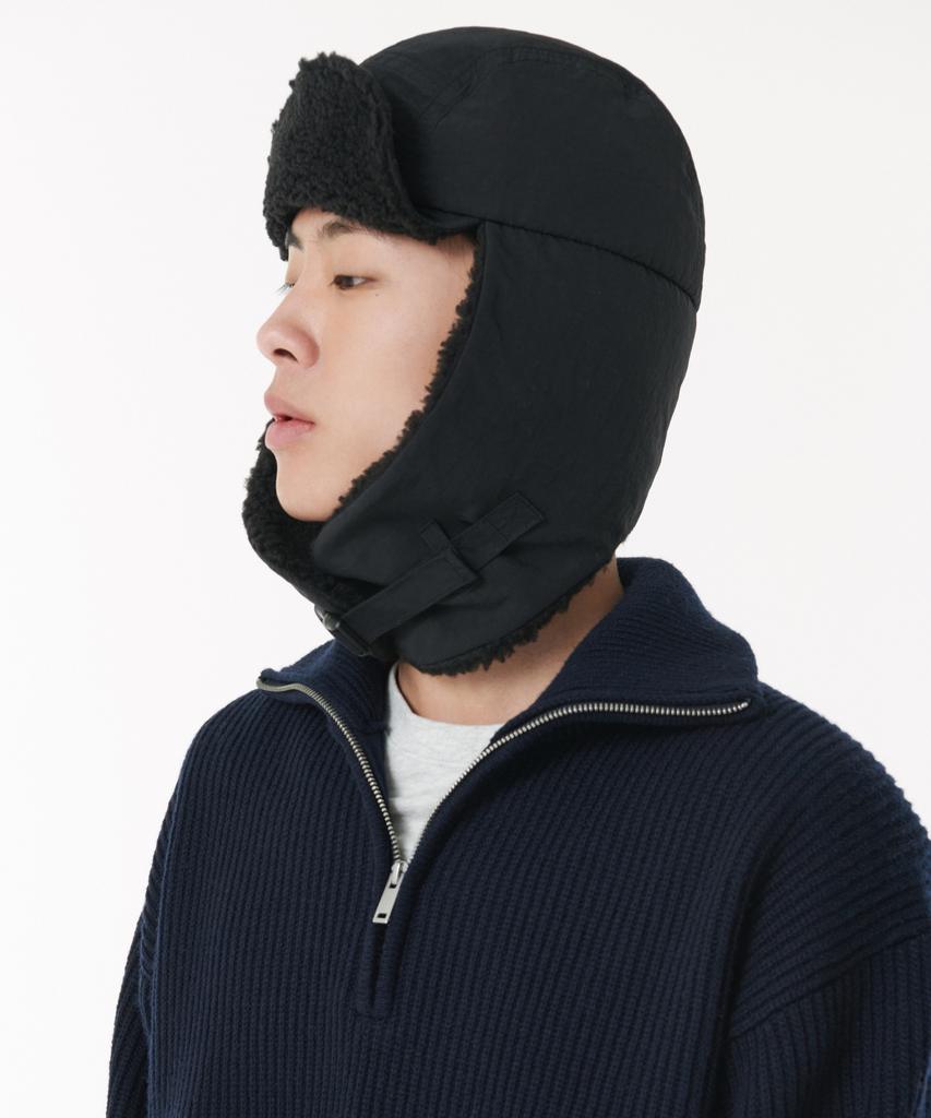 MUSINSA STANDARD Nylon Trooper Hat [Black]