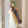 Fashion Muslim Cotton Linen Hijab Scarf Watercolor Printed Shawls For Women Scarf Bandana Headband Foulard Scarves Islam Turban