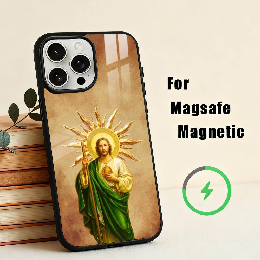 S-San-N J-Judas T-Tadeo-O ART Phone Case For iPhone 17,16,15,14,13,12,Plus,Pro,Max for Magsafe Magnetic Wireless Charging