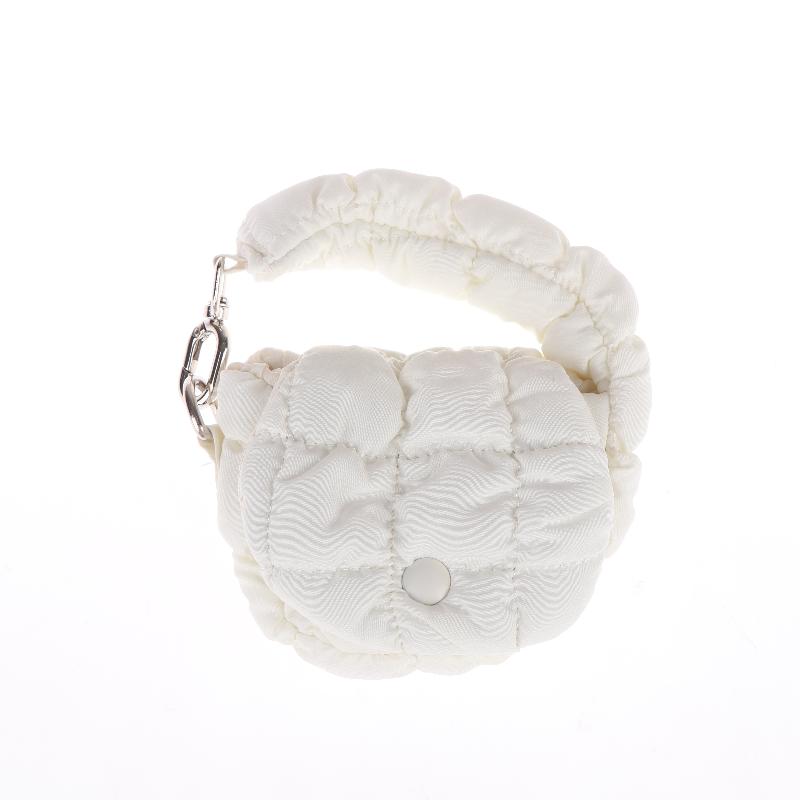 Mini Bag Mini Cloud Waist Pack Lightweight Solid Secure Button Closure With Decorative Coin Purse And Headphone Bag