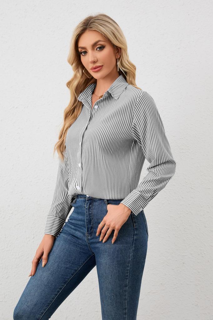YASHIGE Robe Longue Unie Parfaite pour le Travail Bureau Affaires Pas Noir Taille M Chemise Femme, Manches, Couleur, Trajet, Chasse, Porter, Uniforme, Repassage,