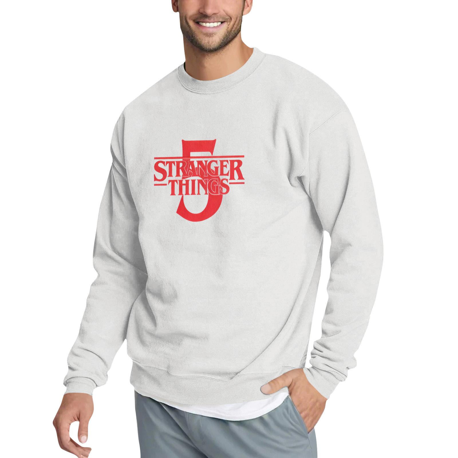 

Men s Loose Hoodie With Movie And TV Prints L білий