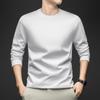 Men's Pure Cotton Round-Neck Long-Sleeve Hoodie - Comfortable, Loose-Fit, Solid Color for All Ages