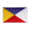 Patchion Flag of the Interslavic Language - Simple Border - Self-Adhesive Backing - Embroidered Patch/Badge/Emblem
