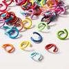 1.2*8mm Colored Metal Jump Ring Clasps - DIY Keychain & Ornament Connectors