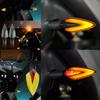 Universal Motorcycle Led Turn Signals Directional Indicators Flashing Rear Tail Brake Flasher Light Stop Signal Light