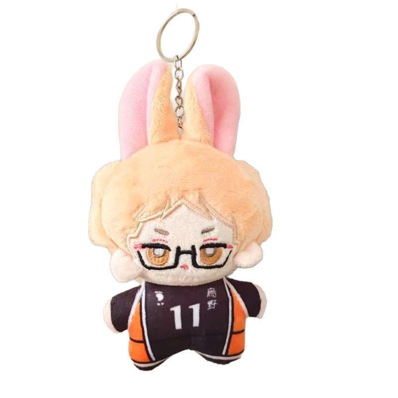 Plush Character Haikyuu Toys Anime Keychains Cartoon Bag Pendant Kids Gifts
