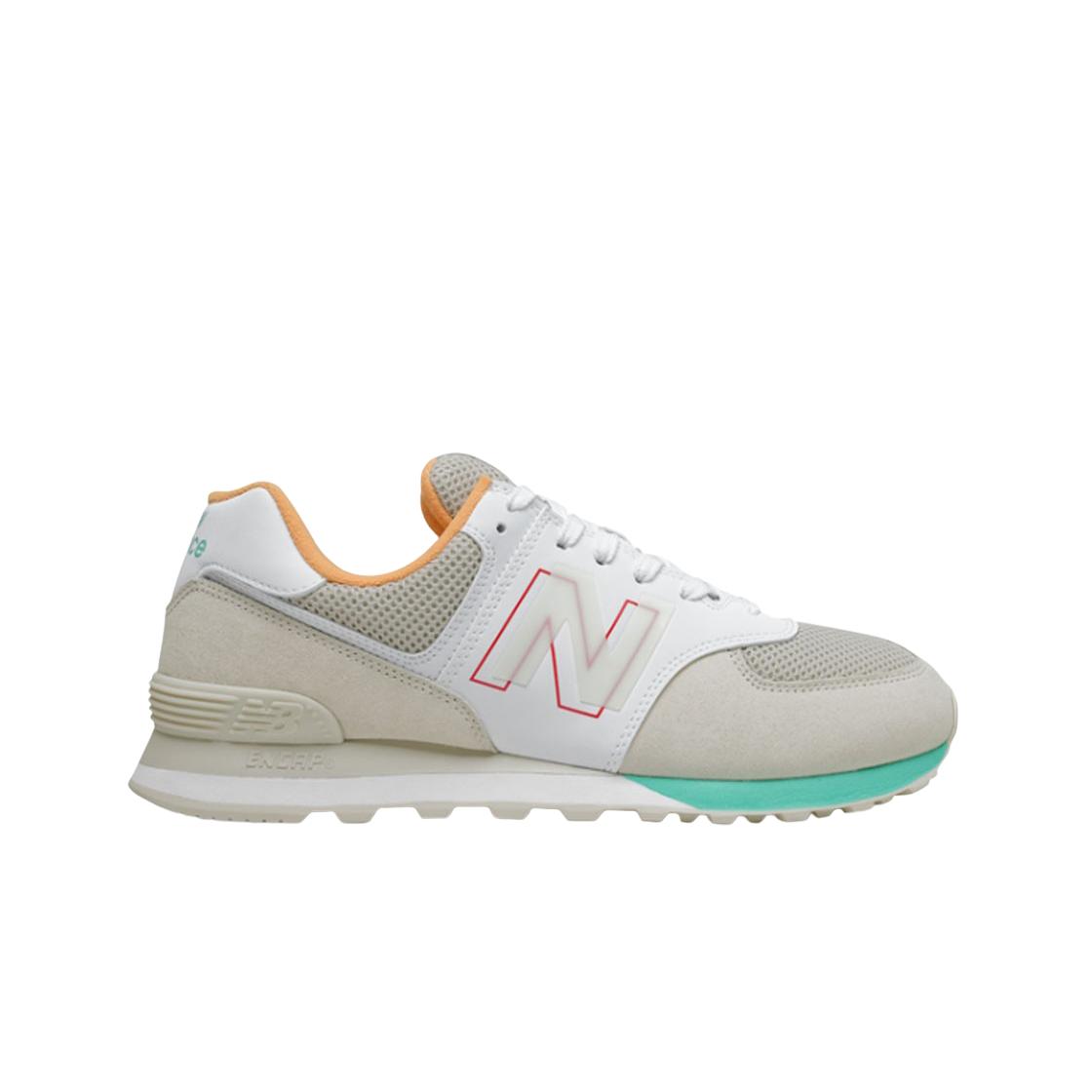 

Мужские кроссовки New Balance 574 бело-коричневые ML574SL2