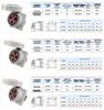 IP67 Waterproof Aviation Plug: 3 or 4 Core, 5 Hole High-Power Connector