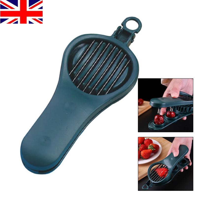 

Яйцерезка из нержавеющей стали, многофункциональная яйцерезка для яиц, сваренных вкрутую, удаления плодоножек томатов, нарезки клубники и удаления косточек из вишни зелёный