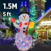 180cm 6ft Christmas Inflatables Santa Claus With Sign LED Light Outdoor Home Yard Garden Blow Up 2026 Party Xmas Decor