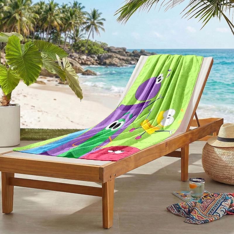 Ask Storybots Fashion Beach Towel: Ideal for Summer Adventures Soft, absorbent and quick drying suitable for swimming and bathing