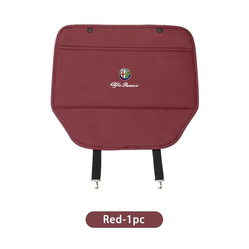 Car Seat Anti Kick Protector Pad Anti Scratch And Dirt Resistant For Alfa Romeo GT Stelvio F1 Brera Volante Tonale Gloria Disco
