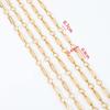 No Fade 1Meter Stainless Steel Necklace Bracelet Thick Golden Chains Geometry Rolo Cuban Link Chain DIY Jewelry Making Wholesale