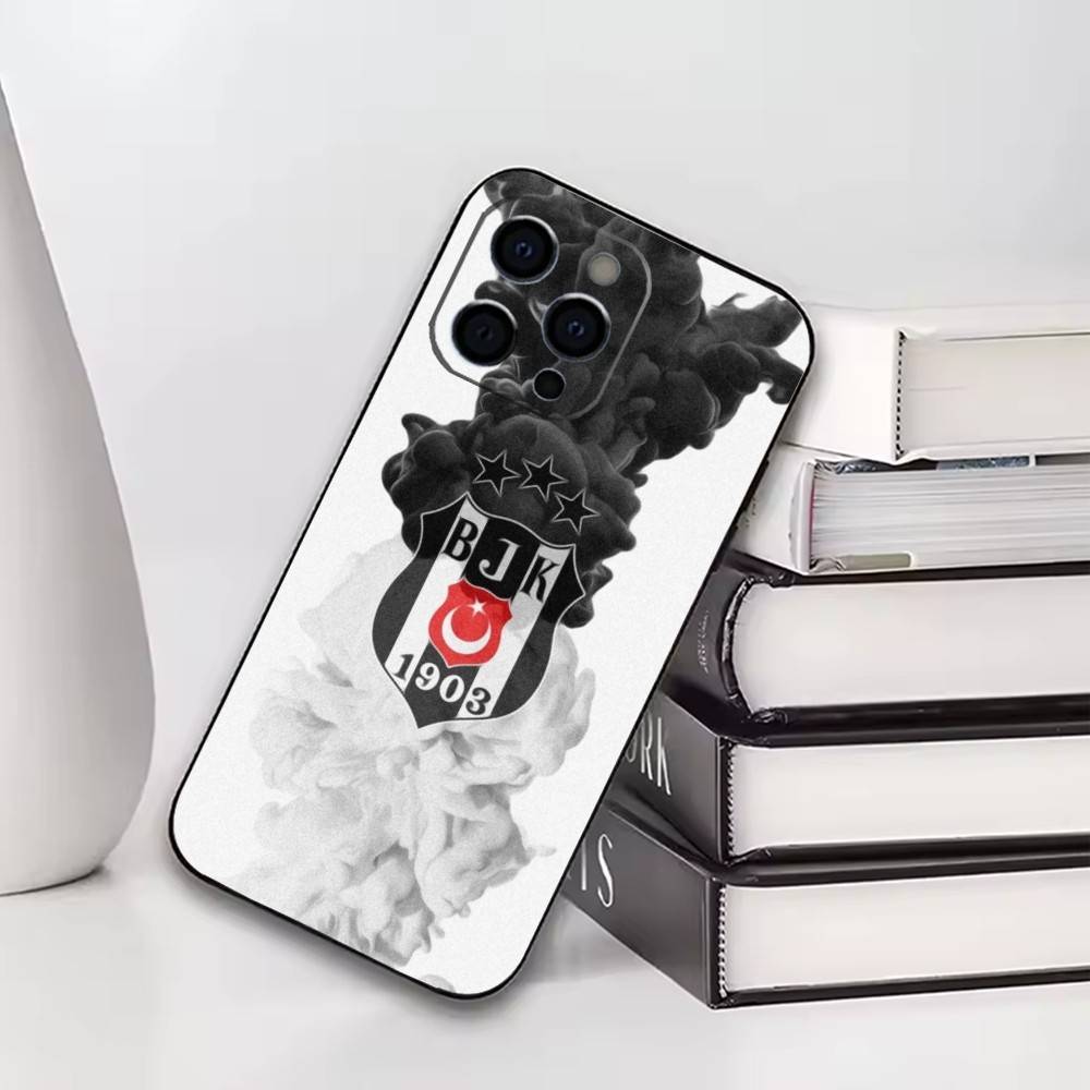 

B-Besiktas B-BJK Logo Phone Case For iPhone17,16,15,14,13,12,11 Plus,Pro Soft Silicone Black Cover iPhone15pro