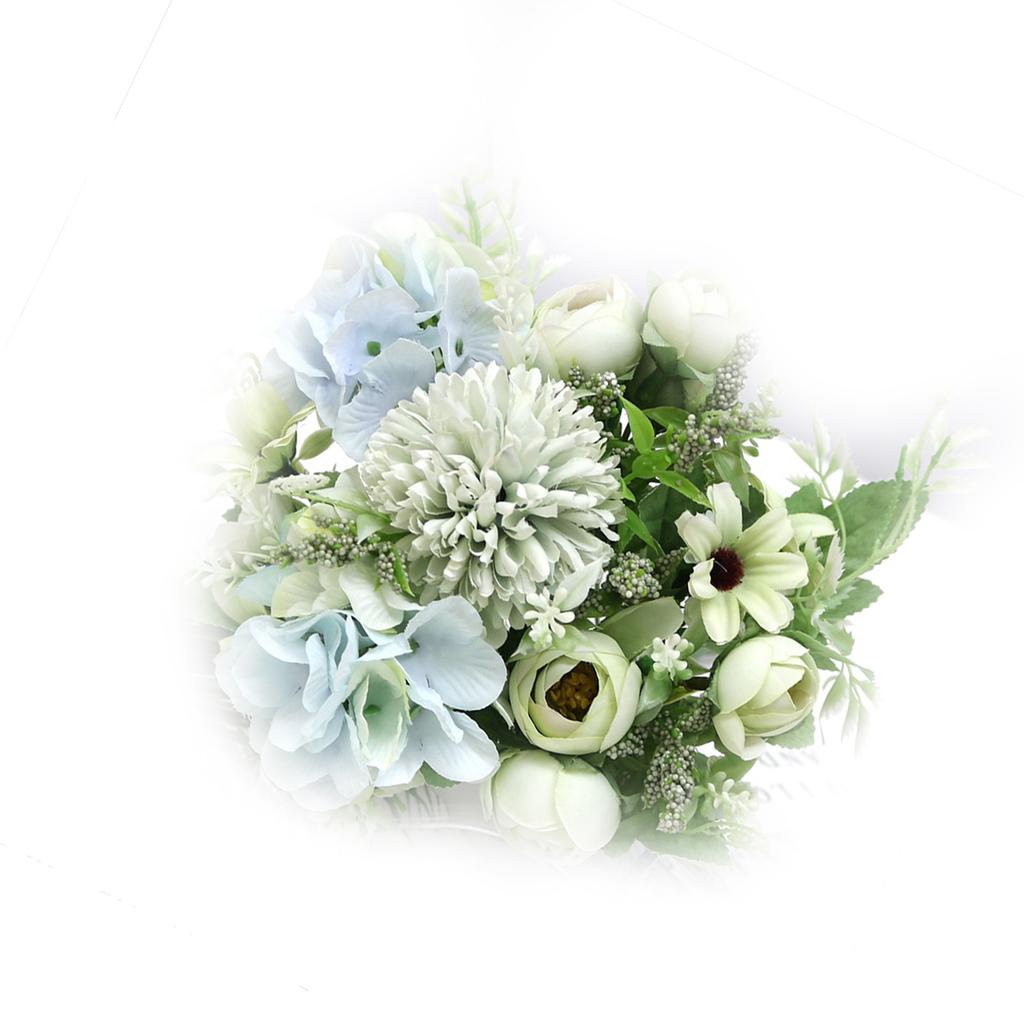 Fake Flower Ball Vivid Details Long Lasting Silk Simulation Flower Ball Arrangement Bouquet for