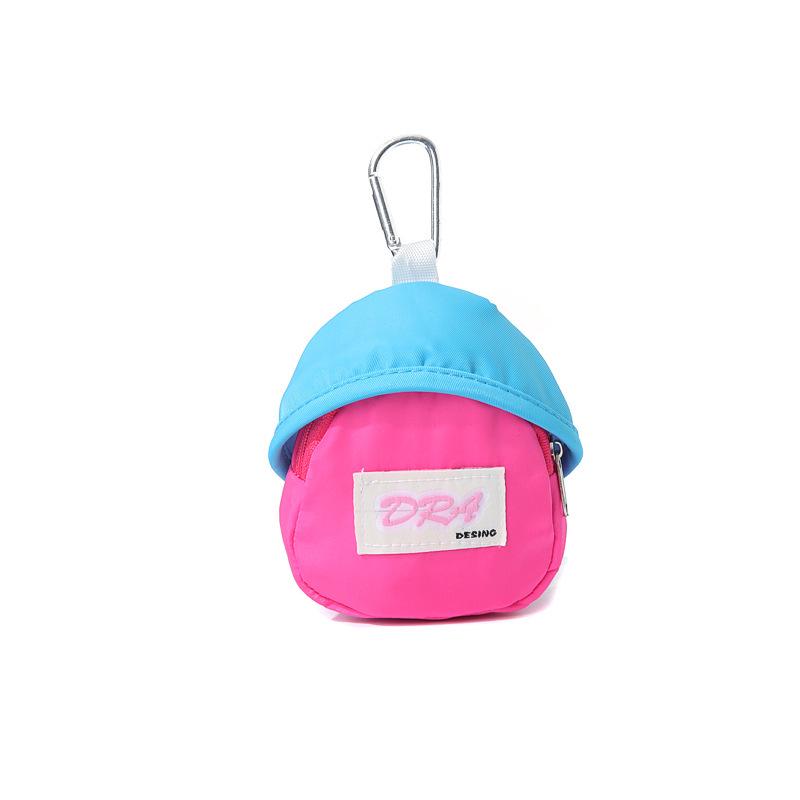Mini Portable Candy Color Backpack Pendant: Mobile Phone, Earphone, Coin, and Key Storage Bag.