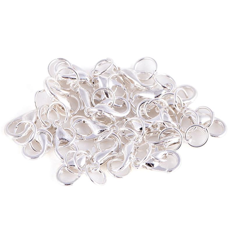 20Pcs Boho Style Lobster Claw Clasp Jump Ringsnecklace Snap Chains Connector Set