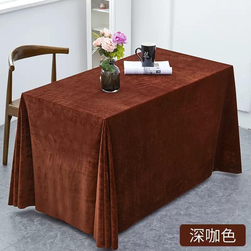New Velvet Tablecloth with A Flowing and Stylish Design for Conference and Banquet Decoration Rectangular Universal Tablecloth