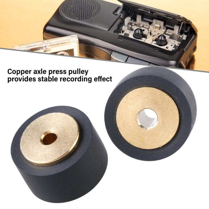 11.8x7x6.5mm/11.8x8x6.5mm Role Presoare Recorder Cauciuc Cupru Rulment Roată Mișcare Recorder Casetă