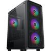 PC Case Without Power Supply - XIGMATEK - DUO X - Mid Tower - E-ATX Format - 4x120mm RGB Included - Black