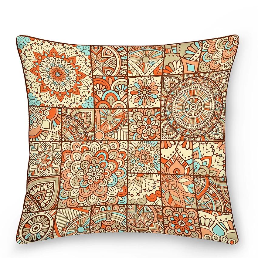 Mandala Pillowcase Decor Sofa Bed  Decorative Car Cushion Cover Boho Style