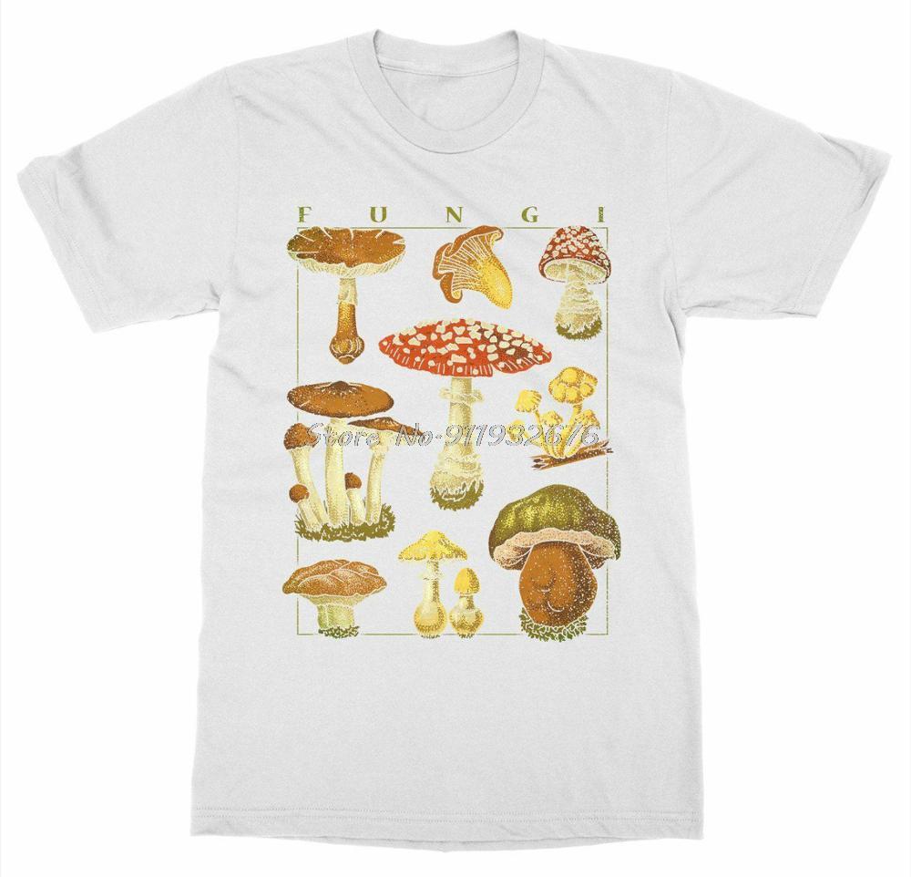 

Mushrooms TShirt Funghi Fungus Botanical Garden Plant Print Art Fruit Flower Newest Letter Print Cartoon Crazy T Shirts S