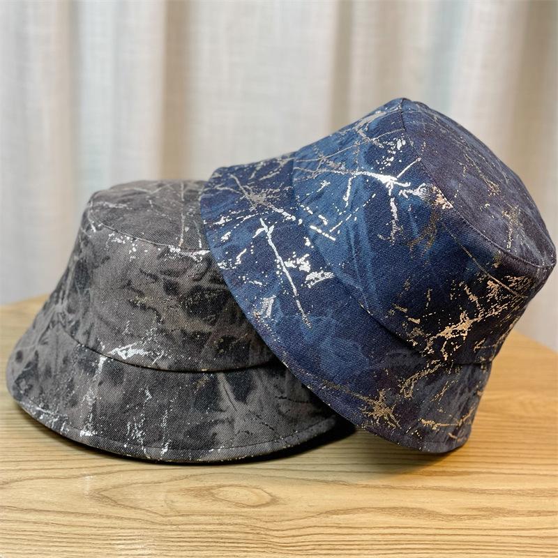 Korean Of Version The Small Fashion Print Fisherman Hat Womens Sun Sunscreen Hat