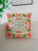 1Pc Colorful Flower Exquisite Embroidery Cushion Throw Pillow Cover Without Insert, For Home Decor