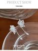 Cui Yan S925 Sterling Silver Korean Sweet Hollow Butterfly Tassel Earrings for Women - High-End Niche Style