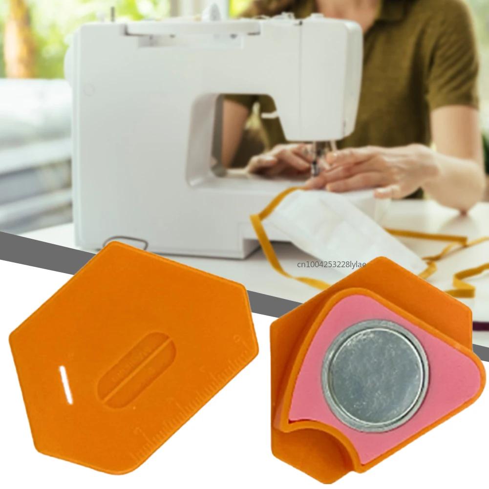 3/1 Stück Magnetischer Nahtführungslineal für Nähmaschine Polygonal Anti-Kräusel Positionierer Universelles Positionierungswerkzeug Nähzubehör