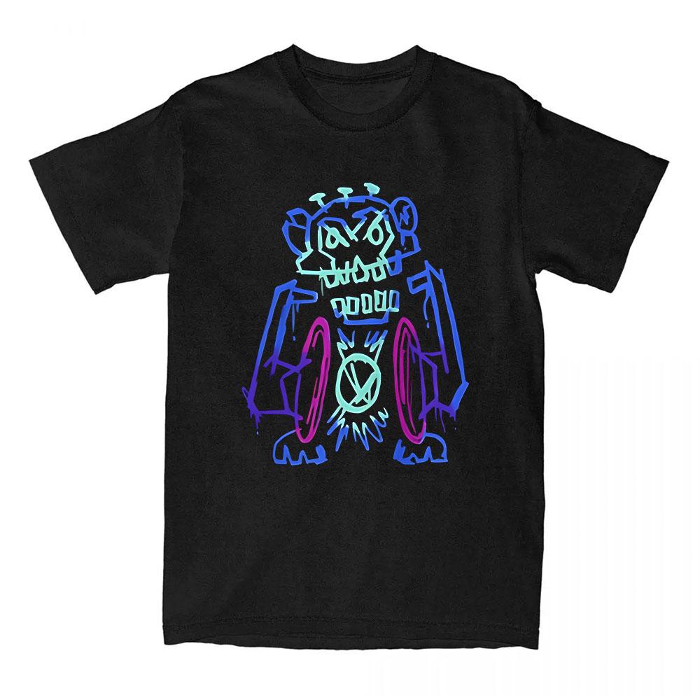 Game Jinx Arcane Tshirts Short Sleeve Summer Oneck Teeshirt Graphic Printing Clothes Hip Hop Streetwear Unisex Cotton Soft Tee