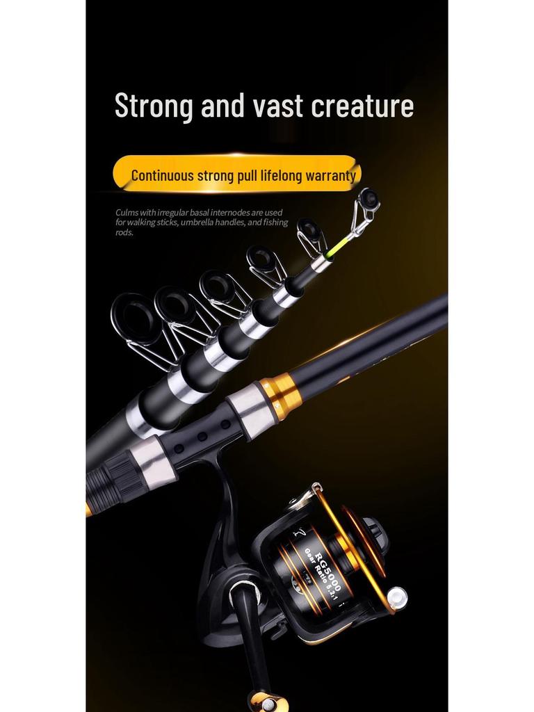 Ultra-Hard Sea Rod Set with Accessories for Long Cast Fishing