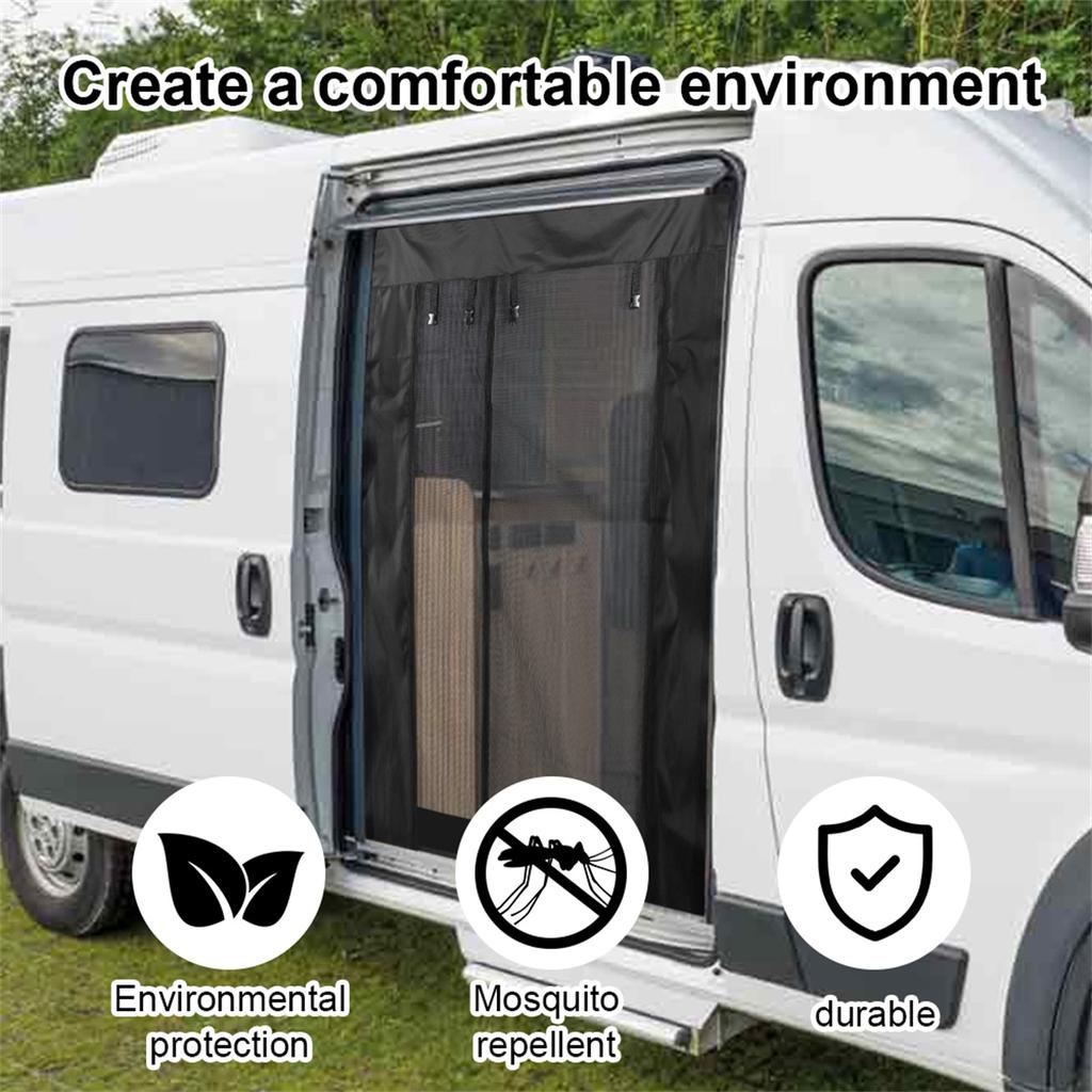 Magnetisch Muggennet Voor Fiat Ducato/Peugeot Boxer/Citroen Relay (2006-2024) - Voor Achterdeur Of Zijdeur