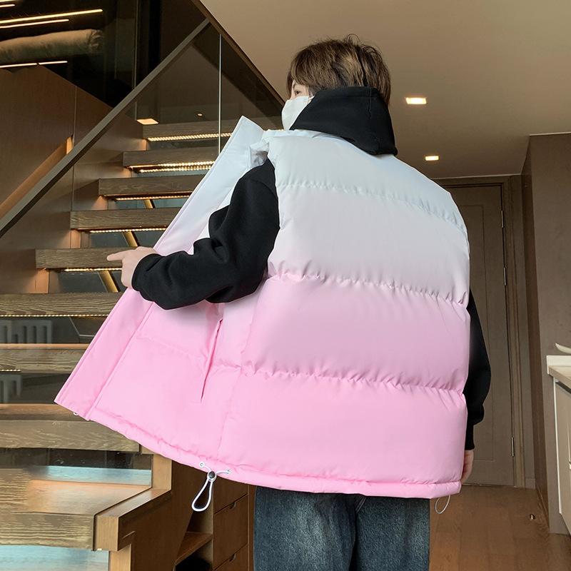 Autumn Stand-up Collar Vest Men's and Women's Warm and Versatile Casual Jacket Vest Sleeveless Cotton Vest