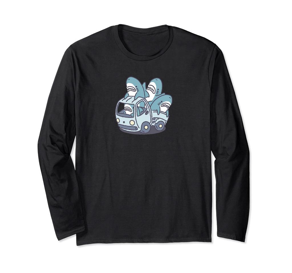 Lots of Sharks On the Truck Long Sleeve T-Shirt