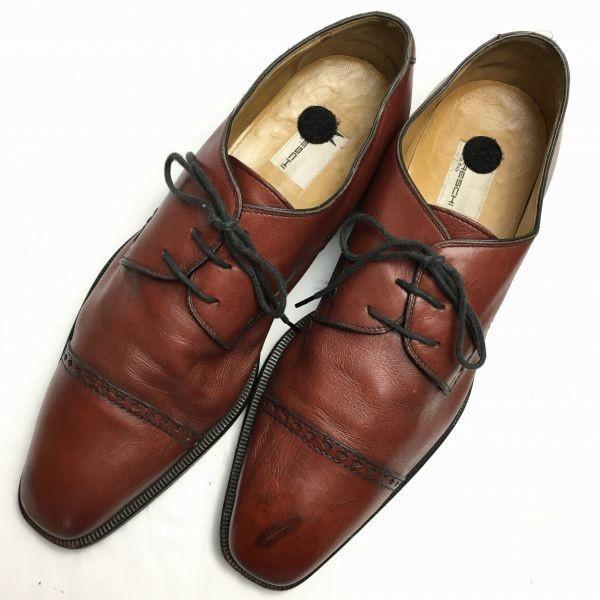 MORESCHI Cap Toe Business Shoes Brown Size 10 28.5 Men's(USED)