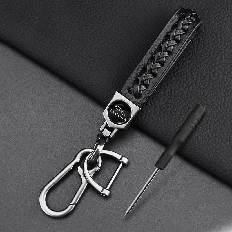 Car Braided Rope Keychain Keyring Key Holder Couple Gifts For Jaguar-XE XF XS B99 X-TYPE F-PACE I-PACE E-PACE F-PACE S-TYPE C-TYPE C-X16 C- X75 E-TYPE