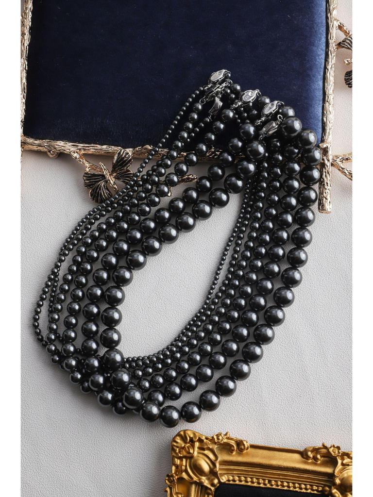 Elegancki naszyjnik obojczykowy z perłą tahitańską i zapięciem w kształcie sztabki ze srebra próby 925