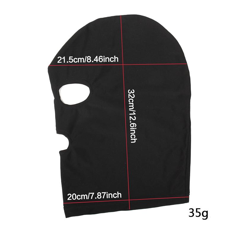 Sexy Mask Hood with Open Mouth And Eye Hole Adult Party Game Bondage Cosplay Slave Headgear for Punishment