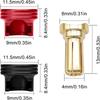 2 Pcs/Set Copper Connectors RC Battery Heatsink Plugs 4/5mm RC Heatsink Plug Grips Set  RC Cars