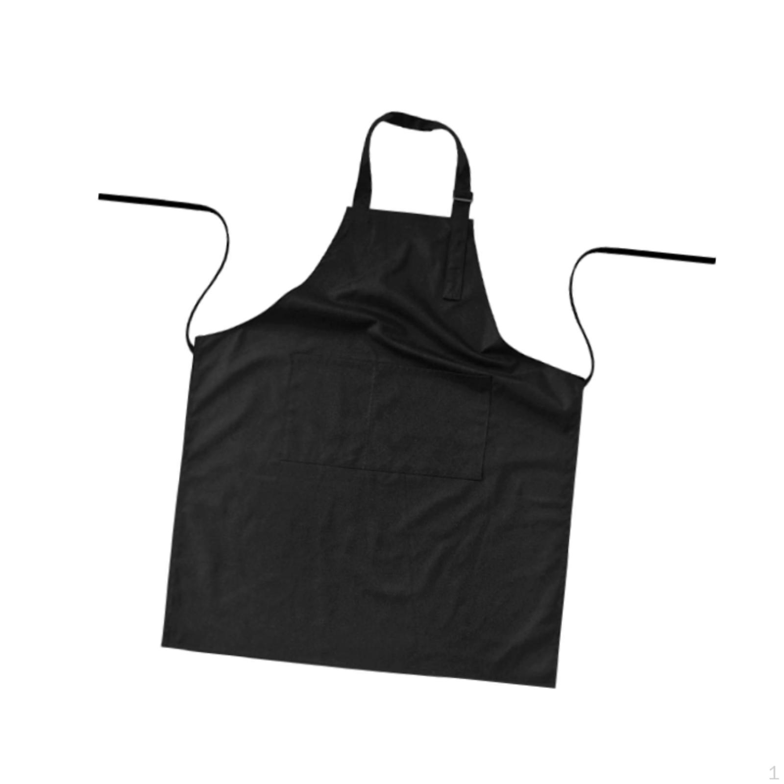 

Bib Apron Adjustable Chef for Baking Crafting Restaurant Home Drawing чорний