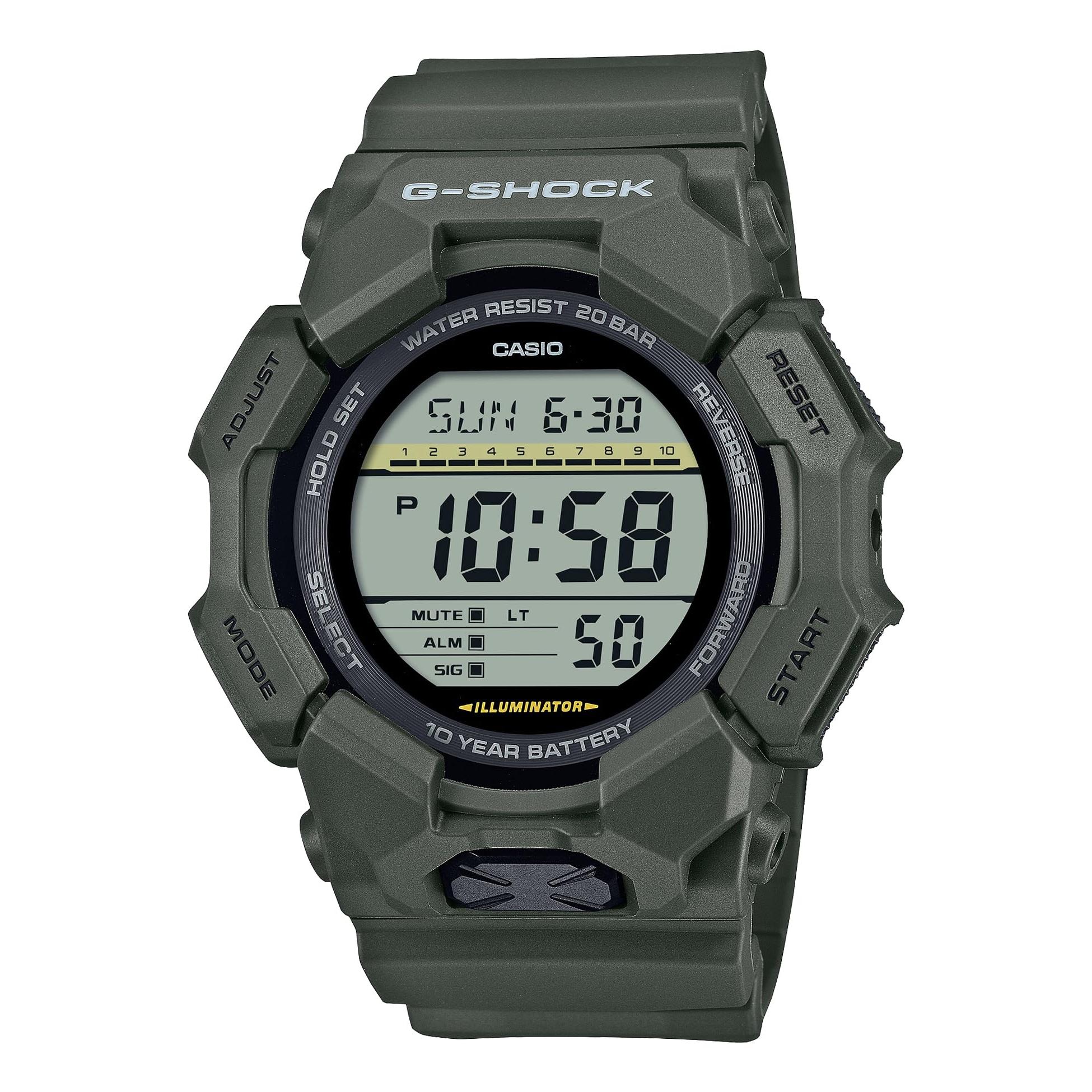 

[Casio] Мужские часы G-Shock GD-010-3JF, долговечная батарея, экологически чистый биопластик, цвет хаки