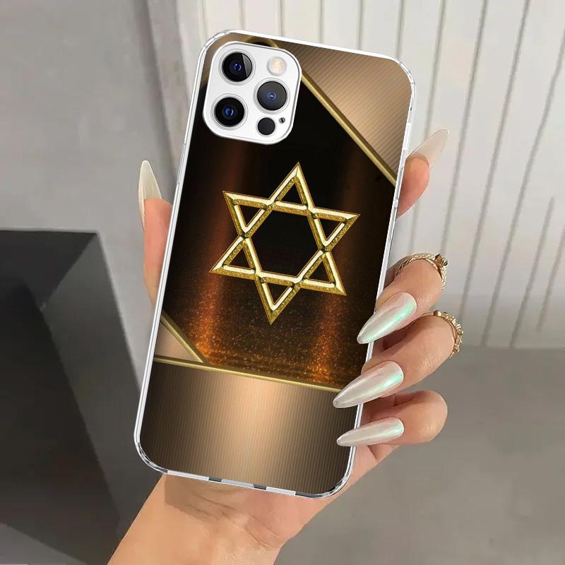 David Jewish Star Symbol Phone Case for Iphone 17 Air 16 15 Plus 14 13 Mini 12 11 Pro Max 16E 7 8 SE 2020 Soft Funda Print Shell